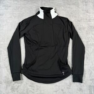 Golftini Shirt Women XS Black Quarter Zip UPF 30 Performance Golf Top QZ20BK